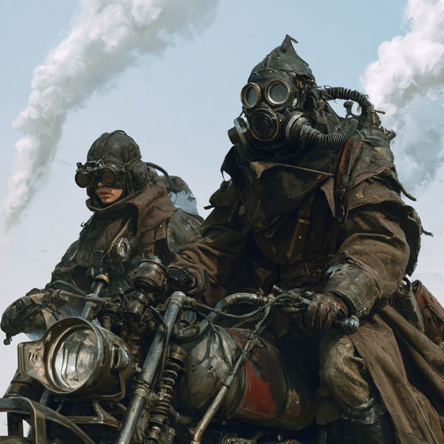 Dieselpunk style, Midjourney V8.2, render 3 of 4