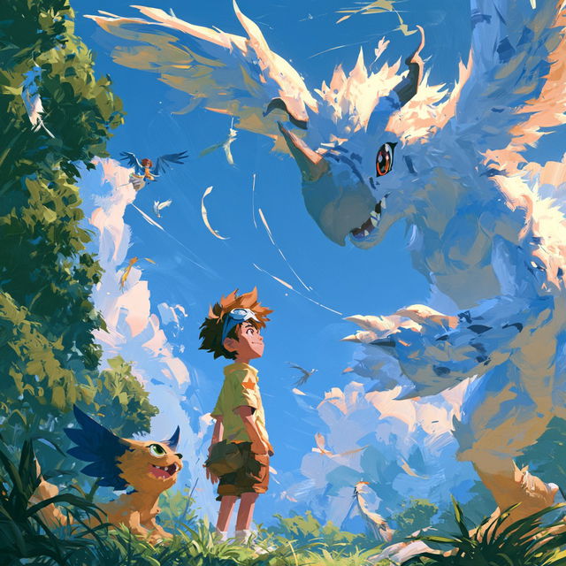 Digimon style, Midjourney V8.2, render 4 of 4
