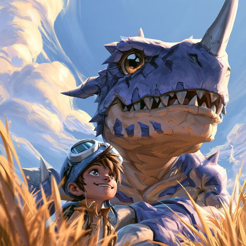Digimon style (Titles), Midjourney V8.2