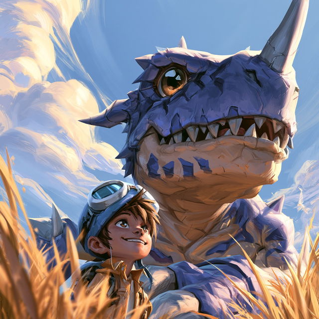 Digimon style, Midjourney V8.2, render 3 of 4