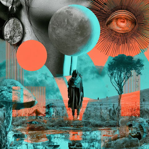 Digital collage style (Genres), Midjourney V8.2