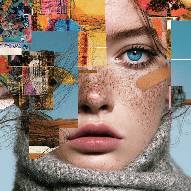 Digital collage style, Midjourney V8.2, render 3 of 4
