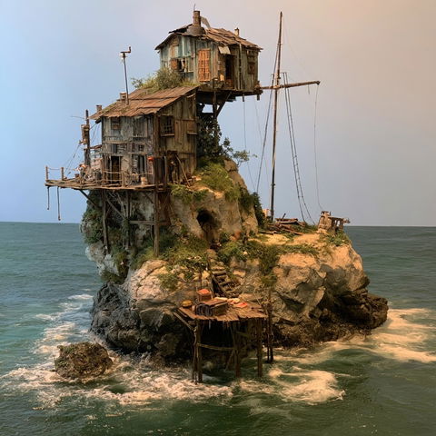 Diorama style (Techniques), Midjourney V8.2