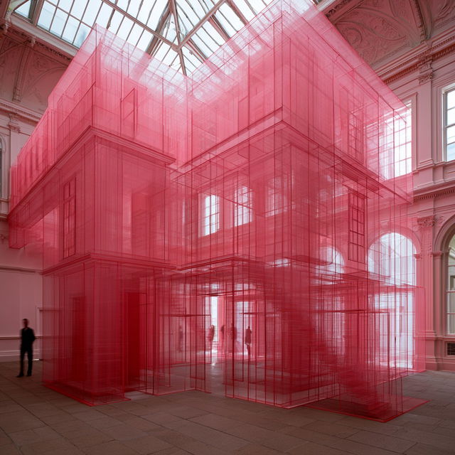 Do Ho Suh style, Midjourney V8.2, render 3 of 4