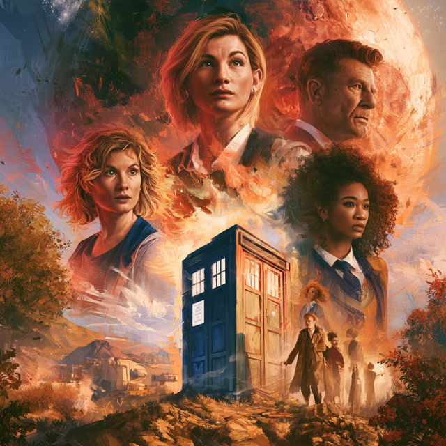 Doctor Who style, Midjourney V8.2, render 3 of 4