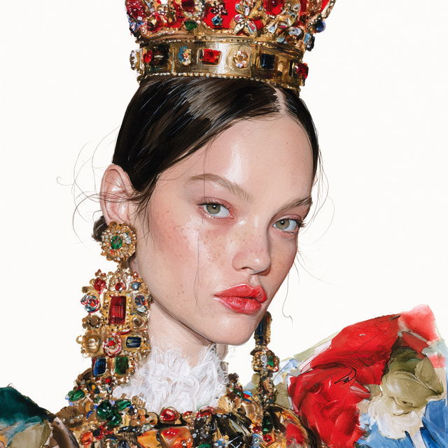 Dolce Gabbana style, Midjourney V8.2, render 4 of 4