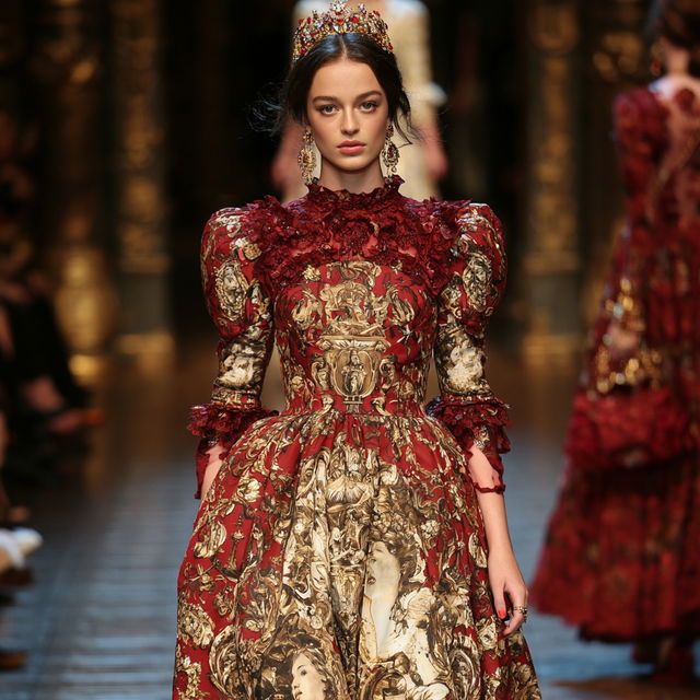 Dolce Gabbana style, Midjourney V8.2, render 3 of 4