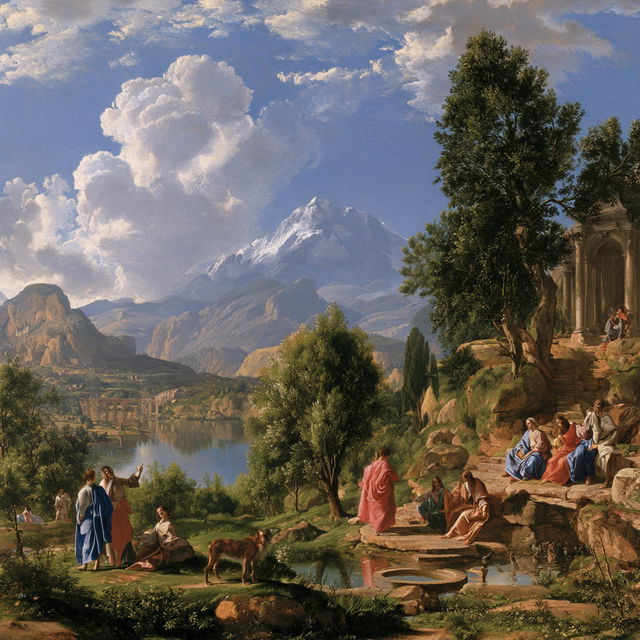 Domenichino style, Midjourney V8.2, render 3 of 4