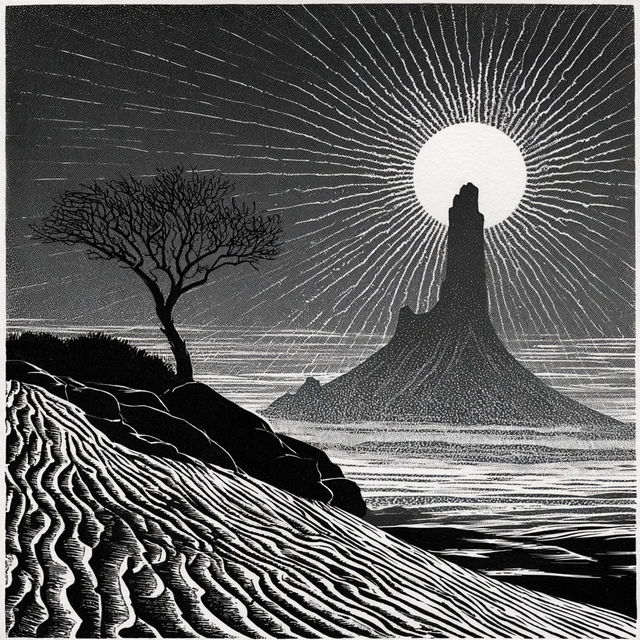 Don Blanding style, Midjourney V8.2, render 1 of 4