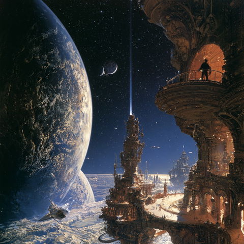 Don Dixon style (Various), Midjourney V8.2