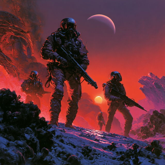 Don Dixon style, Midjourney V8.2, render 4 of 4