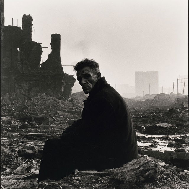 Don McCullin style, Midjourney V8.2, render 4 of 4