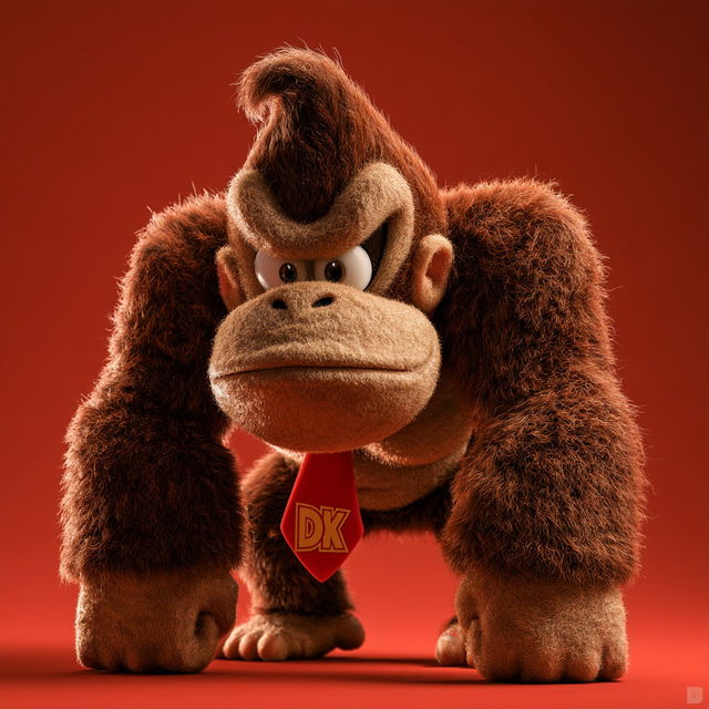 Donkey Kong style, Midjourney V8.2, render 4 of 4