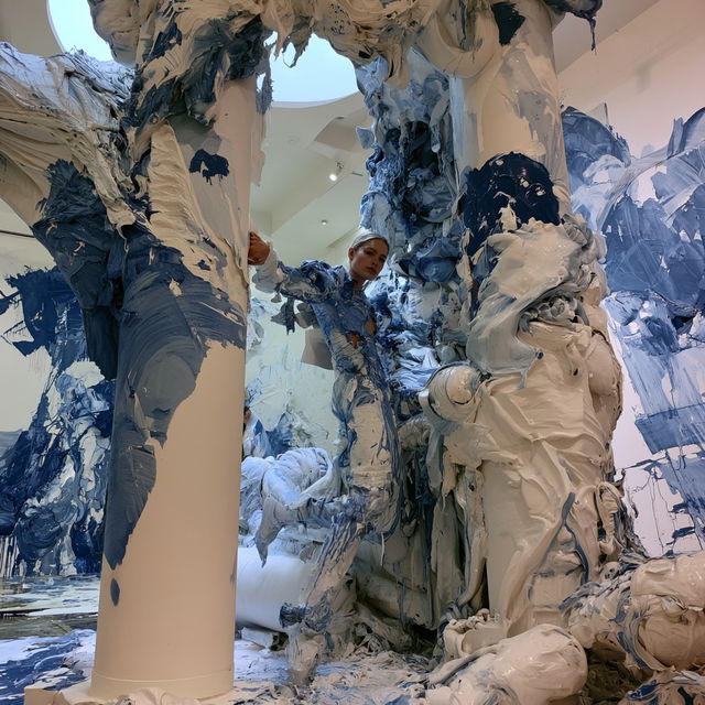 Donna Huanca style, Midjourney V8.2, render 2 of 4