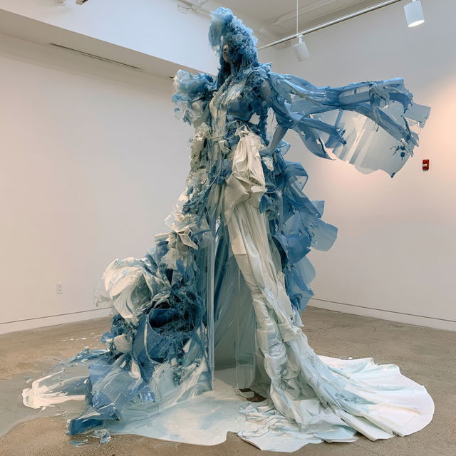 Donna Huanca style, Midjourney V8.2, render 3 of 4