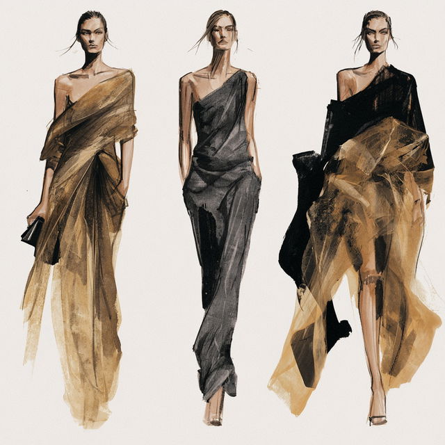 Donna Karan style, Midjourney V8.2, render 3 of 4