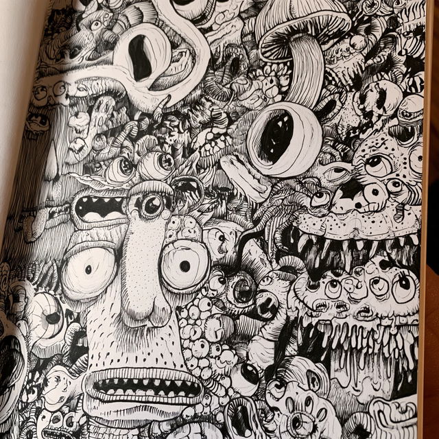 Doodle style, Midjourney V8.2, render 3 of 4