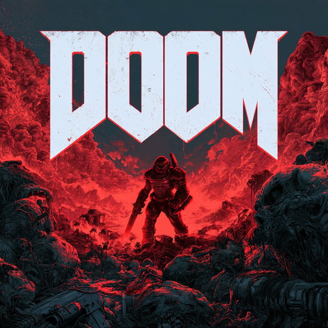 Doom style, Midjourney V8.2, render 3 of 4