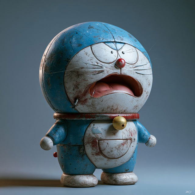 Doraemon style, Midjourney V8.2, render 1 of 4
