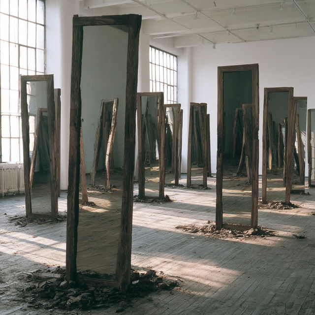 Doris Salcedo style, Midjourney V8.2, render 4 of 4