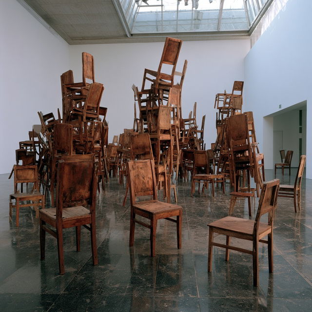 Doris Salcedo style, Midjourney V8.2, render 3 of 4