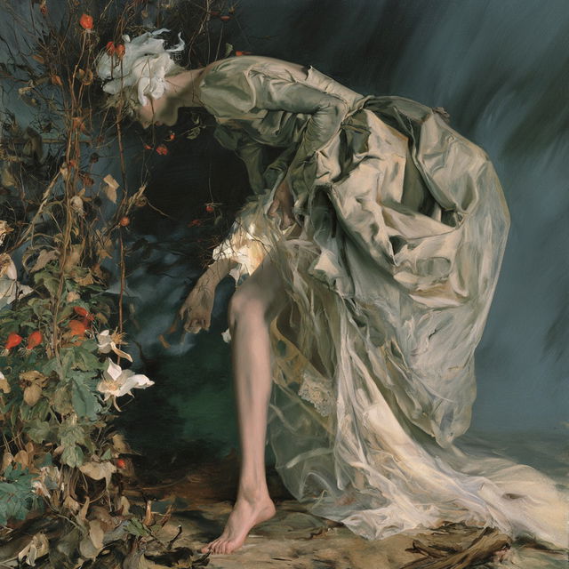 Dorothea Tanning style, Midjourney V8.2, render 3 of 4