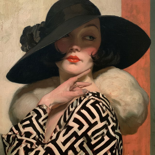 Dorothy Johnstone style, Midjourney V8.2, render 2 of 4