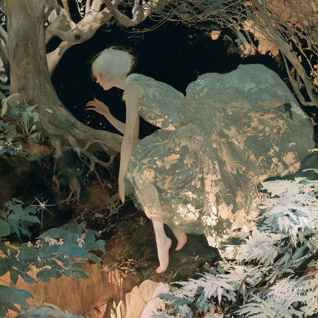 Dorothy Lathrop style, Midjourney V8.2, render 2 of 4
