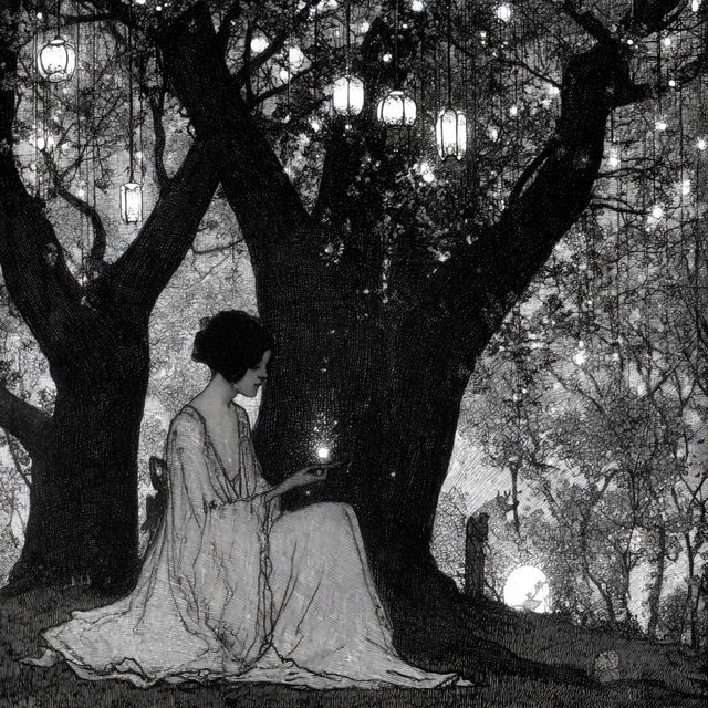 Dorothy Lathrop style, Midjourney V8.2, render 1 of 4