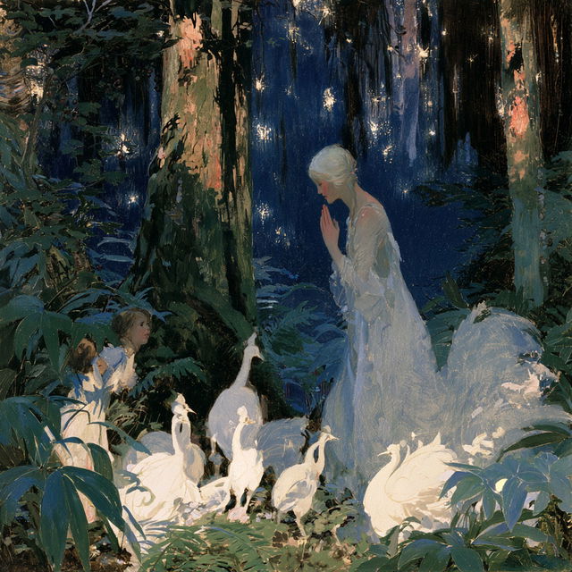 Dorothy Lathrop style, Midjourney V8.2, render 4 of 4