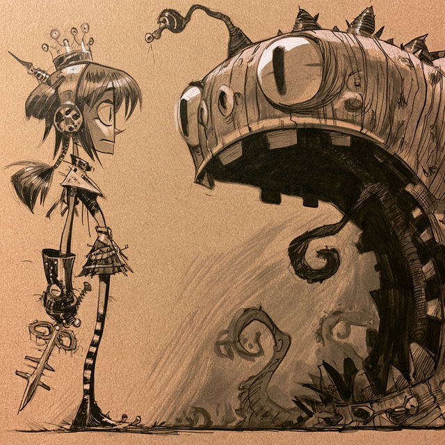 Doug TenNapel style, Midjourney V8.2, render 4 of 4