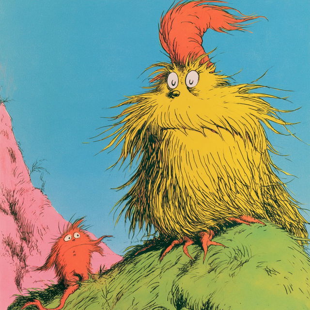 Dr. Seuss style, Midjourney V8.2, render 2 of 4