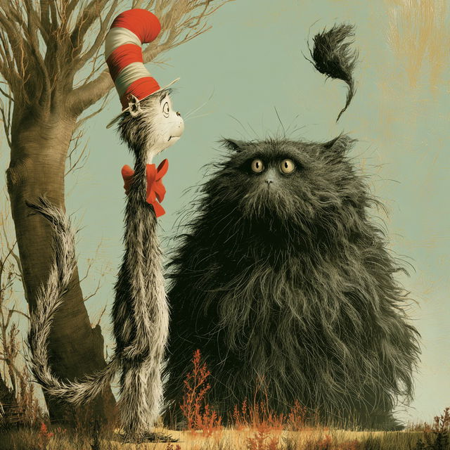 Dr. Seuss style, Midjourney V8.2, render 1 of 4