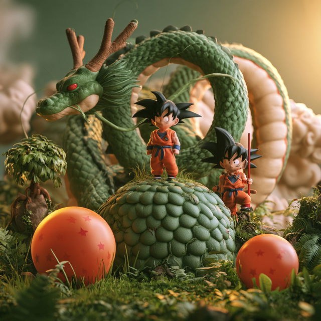 Dragon Ball Z style, Midjourney V8.2, render 4 of 4