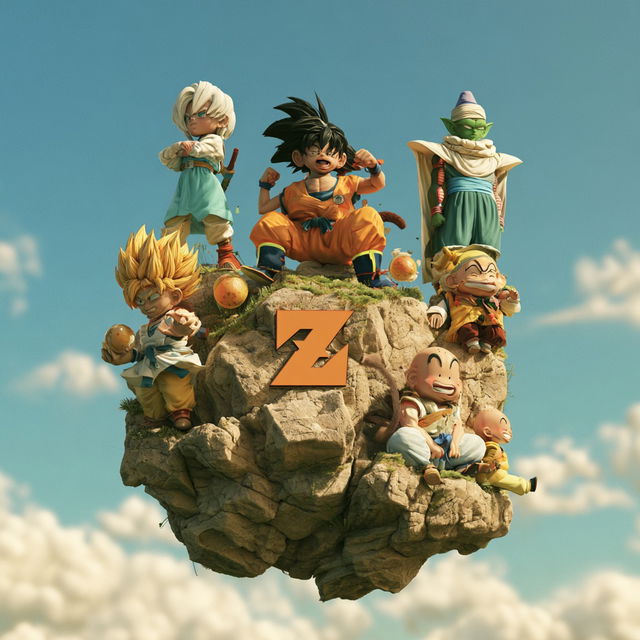 Dragon Ball Z style, Midjourney V8.2, render 3 of 4