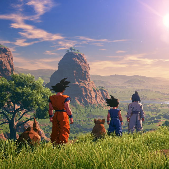 Dragon Ball Z Kakarot style, Midjourney V8.2, render 3 of 4