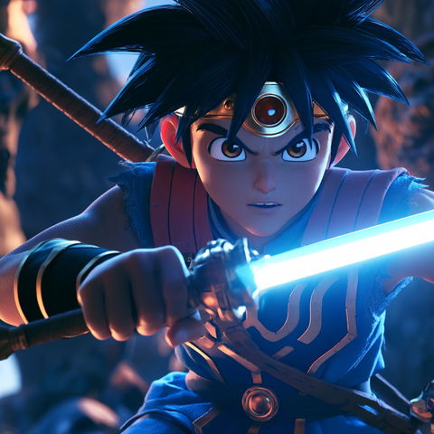 Dragon Quest: The Adventure of Dai style (Titles), Midjourney V8.2