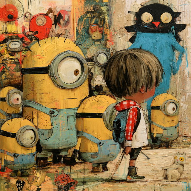 Dran style, Midjourney V8.2, render 1 of 4