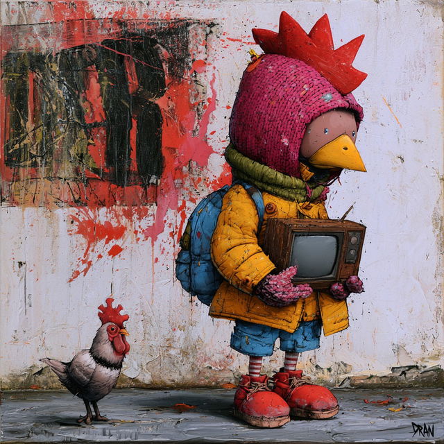 Dran style, Midjourney V8.2, render 3 of 4