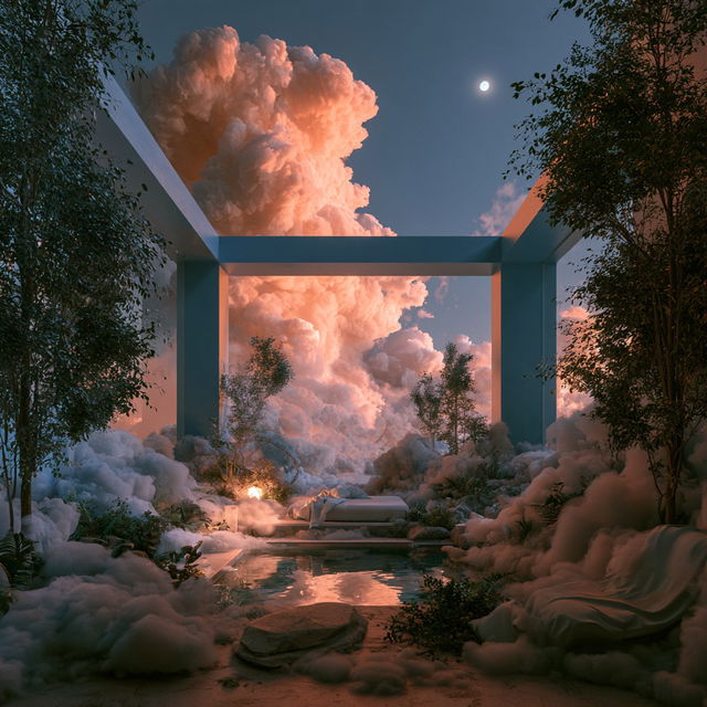 Dreamy atmosphere style, Midjourney V8.2, render 4 of 4