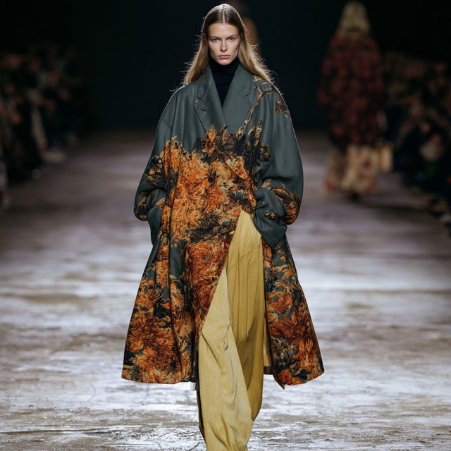 Dries van Noten style, Midjourney V8.2, render 2 of 4