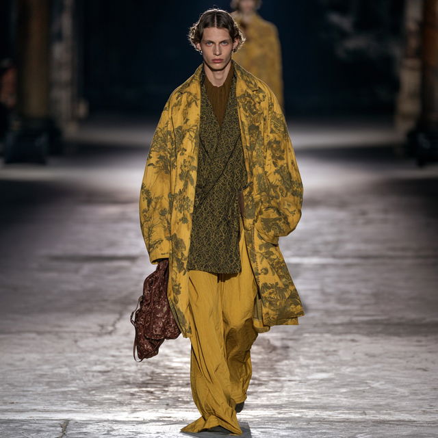 Dries van Noten style, Midjourney V8.2, render 4 of 4