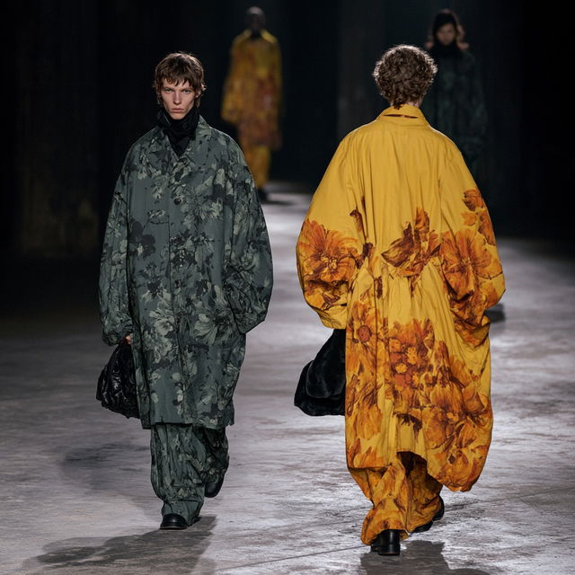 Dries van Noten style, Midjourney V8.2, render 3 of 4