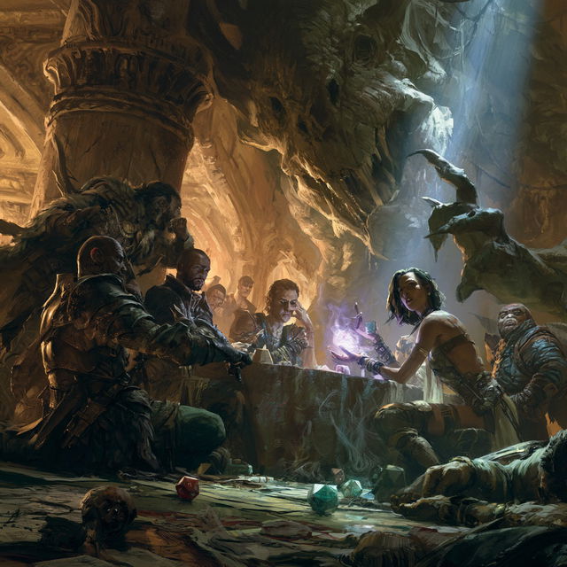 Dungeons and Dragons style, Midjourney V8.2, render 2 of 4