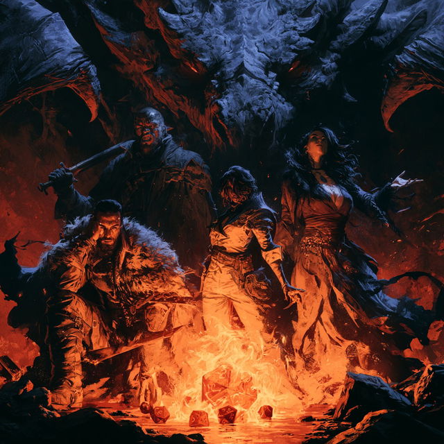 Dungeons and Dragons style, Midjourney V8.2, render 3 of 4