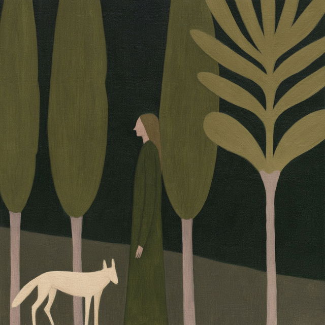 Olive Etching Tableau style, Midjourney V8.2, render 3 of 4