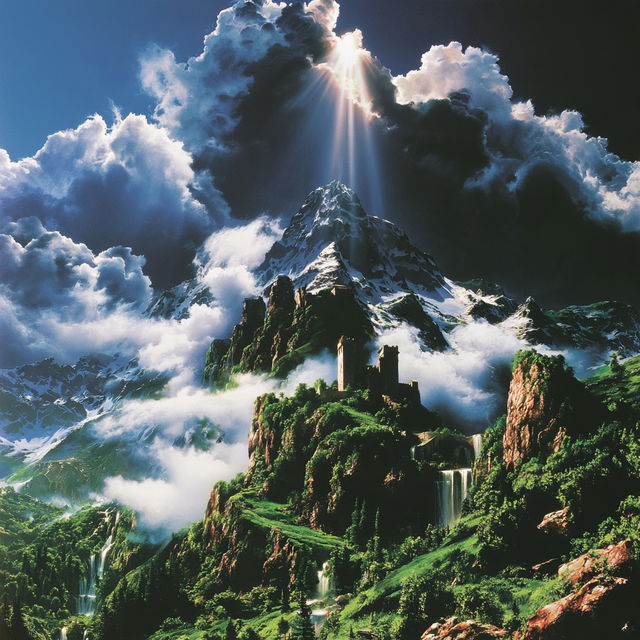 Mountainflora Chromoxylography style, Midjourney V8.2, render 4 of 4