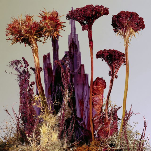Ochrehaven Pressed Flora style, Midjourney V8.2, render 3 of 4