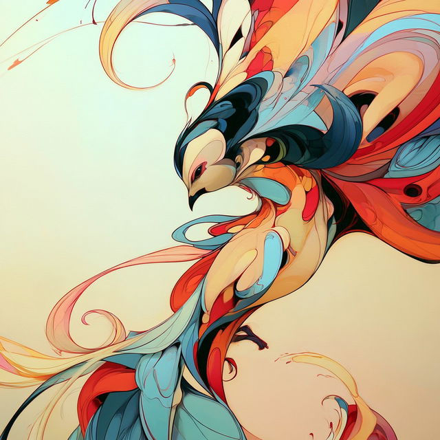 Ammonite Plumeform style, Midjourney V8.2, render 2 of 4