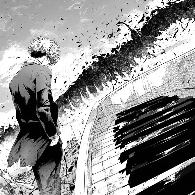 Gale Noir Manga style, Midjourney V8.2, render 2 of 4